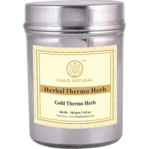 Khadi Natural Маска для лица Термо Золото 100 г фото 3