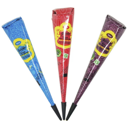 Golecha Набор цветной хны Golecha (12 конусов в упаковке) Разноцветный фото 3