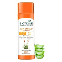 Biotique Aloe vera 30+ SPF UVA/UVB Sunscreen Ultra Soothing Face Lotion / Биотик Алоэ Вера Солнцезащитный Лосьон 30+ SPF для Лица и Тела 120 мл