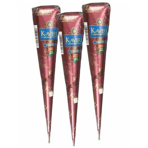 Kaveri Хна в конусе, коричневый цвет 12 конусов фото 5