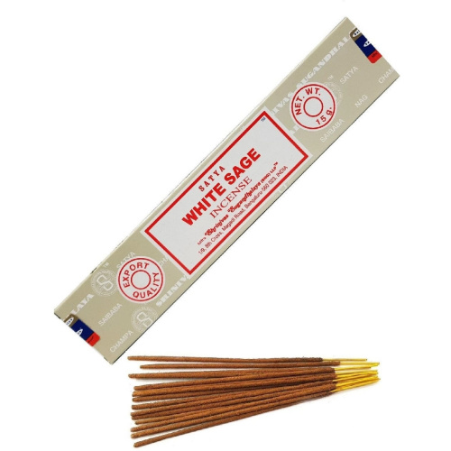 SATYA Бангалор Ароматические палочки White Sage 15 г х 12 уп. фото 4