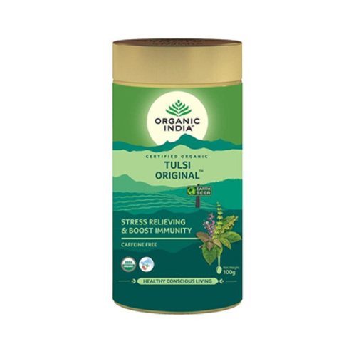 Organic India Tulsi Original / Тулси Ориджинал Напиток на Основе Листьев Священного Базилика 100 г фото 2