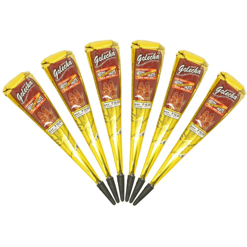 Golecha Хна в конусе Golecha (12 конусов в упаковке), коричневый цвет фото 4