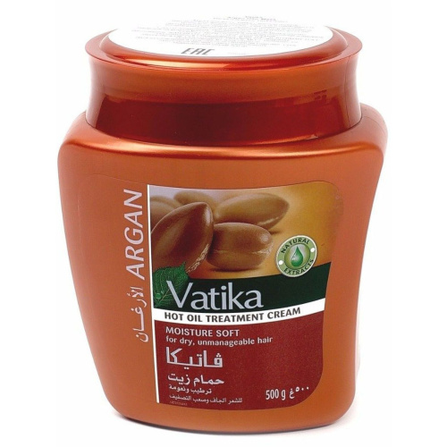 Dabur Vatika Argan Hair Mask / Дабур Ватика Маска для Волос Мягкое Увлажнение с Маслом Арганы 500 г