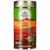 Organic India Tulsi Ginger/ Напиток на Основе Листьев Священного Базилика + Имбирь