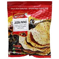 Bikano Jeera Papad / Папад Джира Лепешка Острая с Зирой 200 г