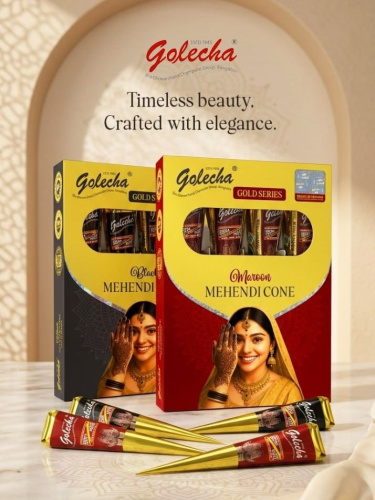 Golecha Хна в конусе (4 конуса в упаковке), черный цвет фото 6