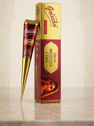 Golecha Хна в конусе (1 конус в упаковке), коричневый цвет