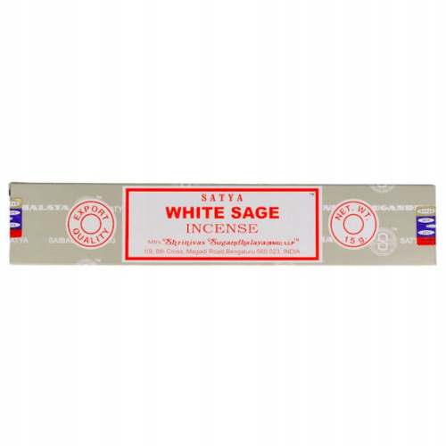 SATYA Бангалор Ароматические палочки White Sage 15г*12 уп.