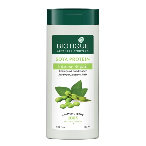 Biotique Soya Protein Shampoo & Conditioner / Биотик Шампунь И Кондиционер С Соевым Протеином 180 мл