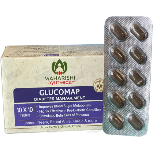 Maharishi Ayurveda Glucomap Tab / Махариши Глюкомап 100 таб. фото 5