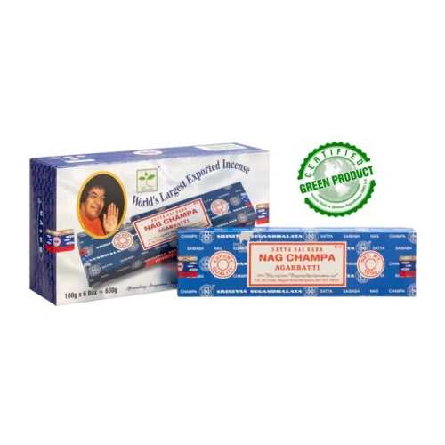 SATYA Бангалор Ароматические палочки Nag Champa 100 г х 6 уп.