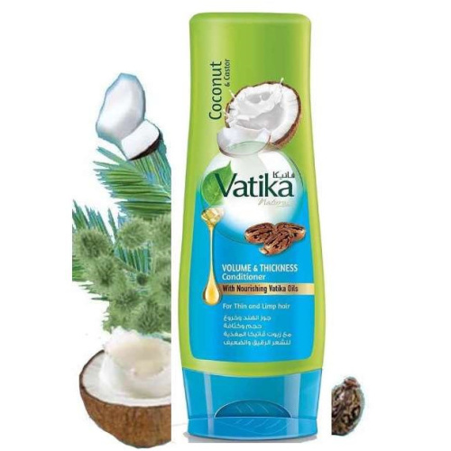 Dabur Vatika Volume and Thickness Conditioner / Кондиционер Объём и Толщина для Волос 210 мл фото 3
