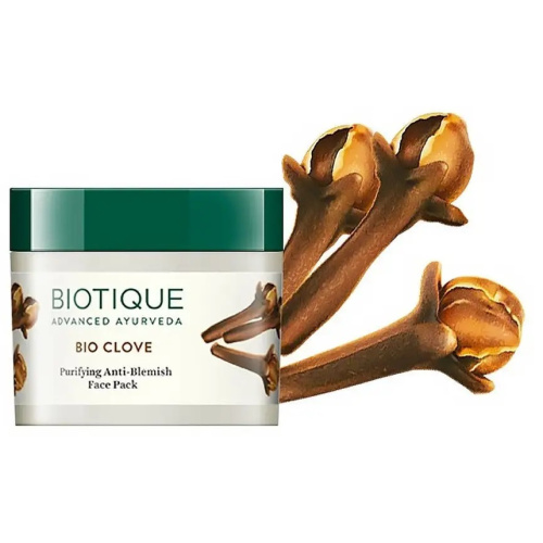 Biotique Clove Oil Control Anti-Blemish Face Pack / Биотик Гвоздика Маска Для Лица С Контролем Жирности, Против Пятен 75 г фото 3