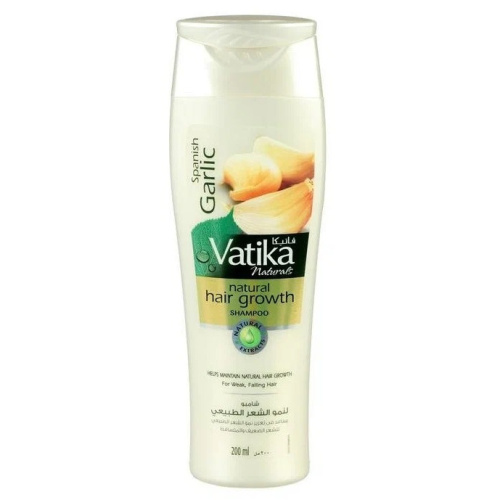Dabur Vatika Garlic Shampoo / Шампунь для Роста Волос Испанский Чеснок 210 мл фото 4
