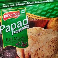 Bikano Papad Kali Mirch/ Папад Кали Мирч Лепешка с Черным Перцем