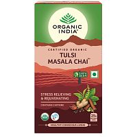 Organic India Tulsi Masala Chai / Масала Чай со Священным Базиликом 25 Чайные пакетики