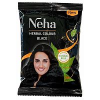Neha Herbals Hair Colour Black / Краска для Волос Черный (20г*10 пакетик) 200 г
