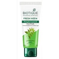 Biotique Fresh Neem Pimple Control Face Wash / Очищающий гель для умывания против прыщей с нимом 50 мл
