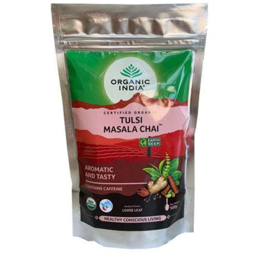 Organic India Tulsi Masala Chai / Масала Чай со Священным Базиликом 100 г фото 3