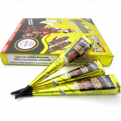 Golecha Хна в конусе Golecha (12 конусов в упаковке), черный цвет