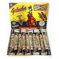 Golecha Хна в трубе Golecha (10 в упаковке), черный цвет