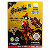 Golecha Хна в конусе Golecha (12 конусов в упаковке), черный цвет