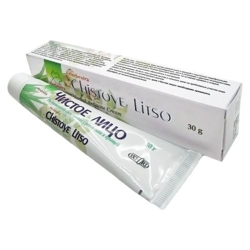 Oxford Herbextra Herbal Anti Acne Cream Chistoe Litso 30g / Крем Против Угревой Сыпи и Прыщей "Чистое Лицо" 30 г фото 3