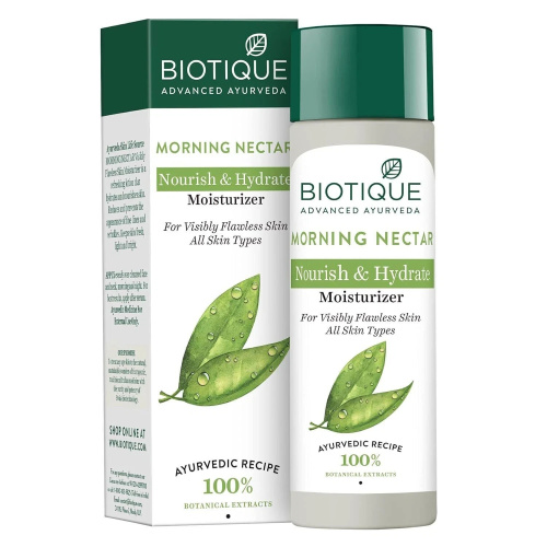 Biotique Morning Nectar Nourish & Hydrate Moisturizer / Биотик Увлажняющий и питательный лосьон для лица 120 мл фото 3