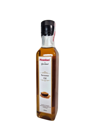 Pitambari Sesame Oil Dark 250ml / Кунжутное масло 250 мл фото 3