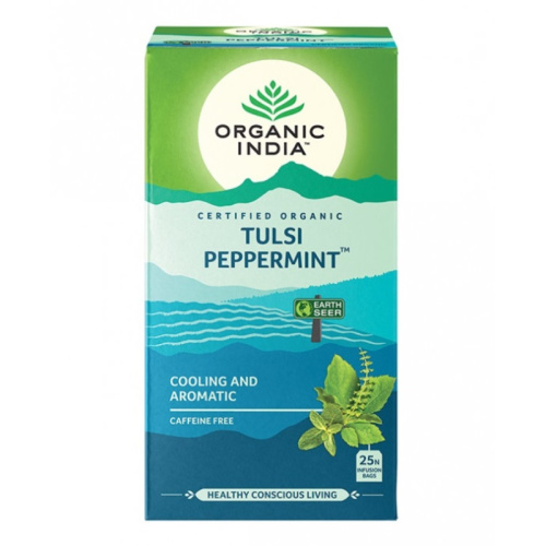 Organic India Tulsi Peppermint / Органик Индия Тулси Мята перечная Тулси 25 Чайные пакетики фото 2