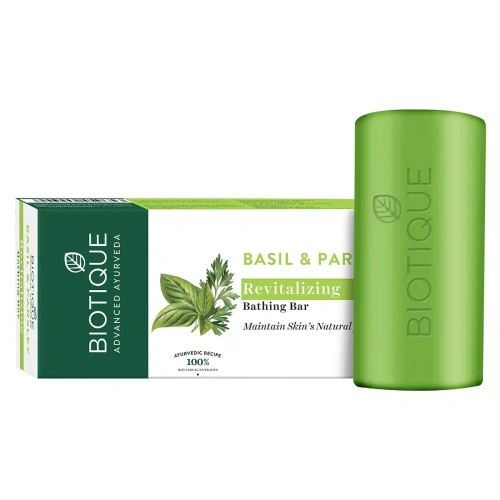 Biotique Basil & Parsley Soap/Биотик Базилик и Петрушка Мыло.